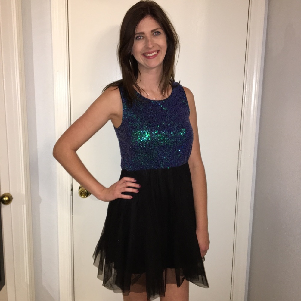 H&M Sequined Mini Dress